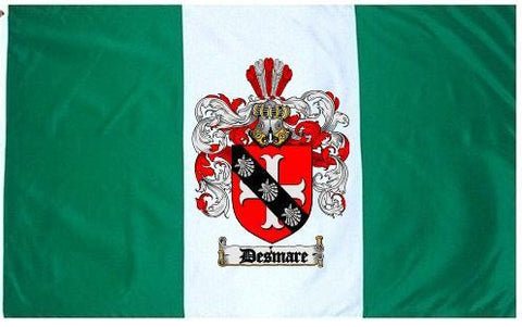 Desmare family crest coat of arms flag