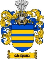 Despaux coat of arms family crest download