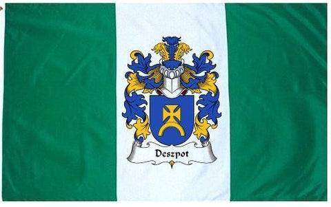 Deszpot family crest coat of arms flag