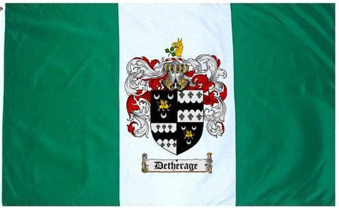 Detherage family crest coat of arms flag
