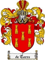 Detorre coat of arms family crest download