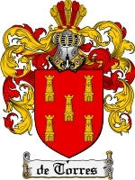 Detorres coat of arms family crest download