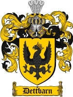 Dettbarn coat of arms family crest download