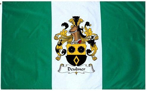 Deubner family crest coat of arms flag