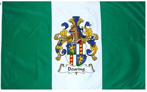 Deuring family crest coat of arms flag