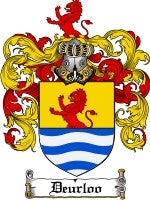 Deurloo coat of arms family crest download