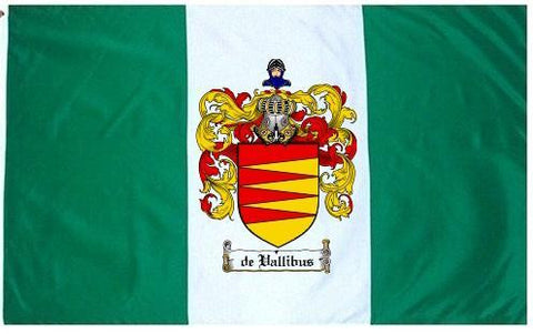 Devallibus family crest coat of arms flag