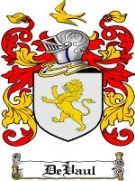 Devaul coat of arms family crest download