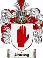 Devenay coat of arms family crest download