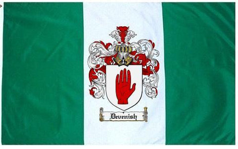 Devenish family crest coat of arms flag