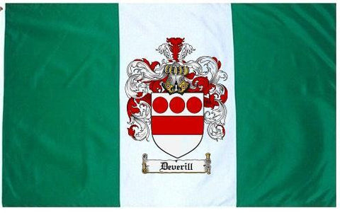 Deverill family crest coat of arms flag