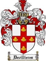 Devillieres coat of arms family crest download