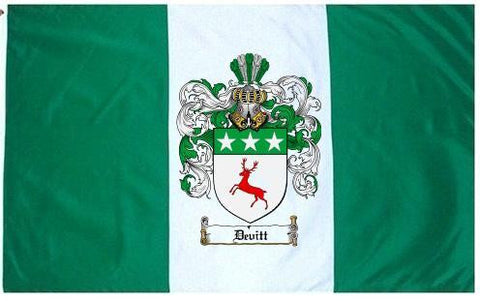 Devitt family crest coat of arms flag