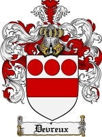 Devreux coat of arms family crest download