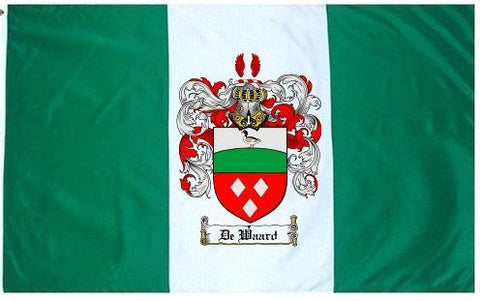 Dewaard family crest coat of arms flag