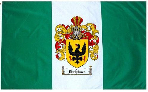 Dexheimer family crest coat of arms flag
