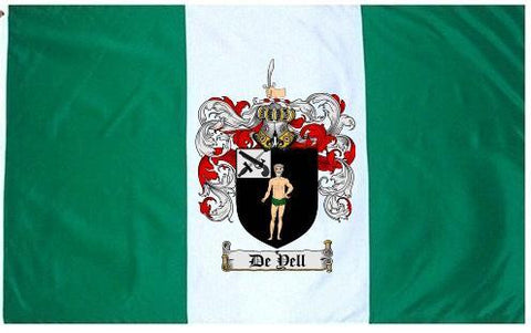 Deyell family crest coat of arms flag