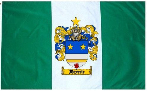 Deyerle family crest coat of arms flag