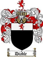 Diable coat of arms family crest download