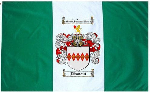 Diamont family crest coat of arms flag