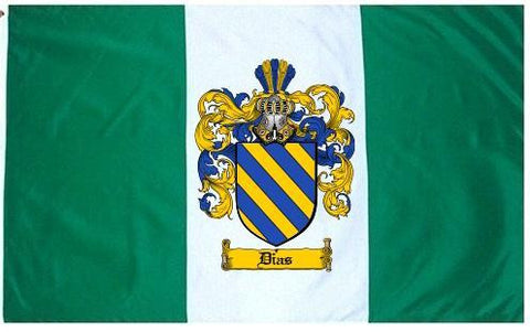Dias family crest coat of arms flag