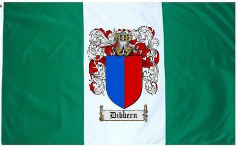 Dibbern family crest coat of arms flag