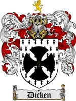 Dicken coat of arms family crest download