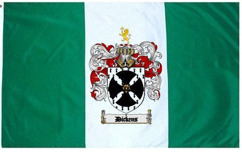 Dickens family crest coat of arms flag