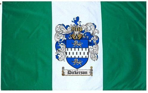 Dickerson family crest coat of arms flag