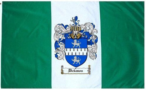 Dickeson family crest coat of arms flag