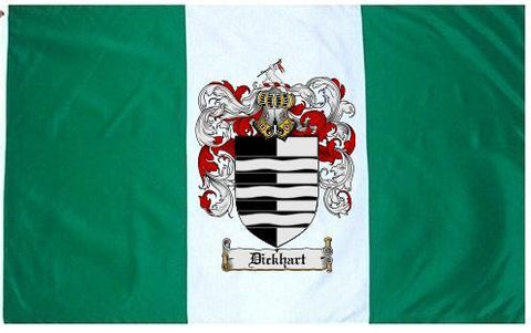 Dickhart family crest coat of arms flag