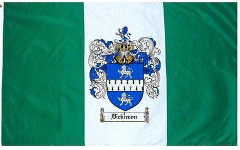 Dickieson family crest coat of arms flag