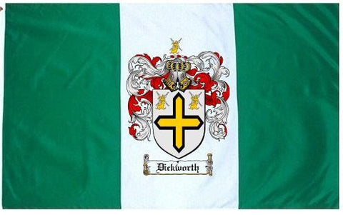 Dickworth family crest coat of arms flag