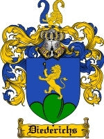 Diederichs coat of arms family crest download