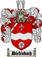 Diefenbach coat of arms family crest download