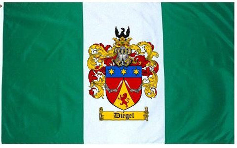 Diegel family crest coat of arms flag