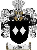 Diener coat of arms family crest download
