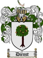 Dienst coat of arms family crest download