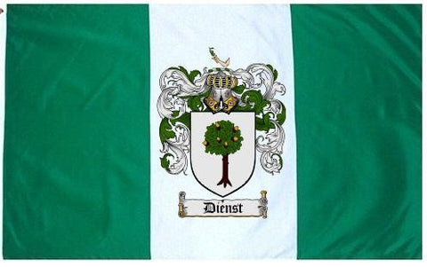 Dienst family crest coat of arms flag