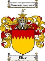 Dier coat of arms family crest download