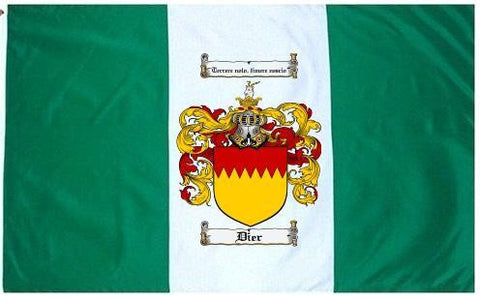 Dier family crest coat of arms flag