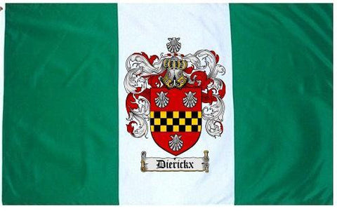 Dierickx family crest coat of arms flag