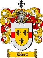 Diers coat of arms family crest download