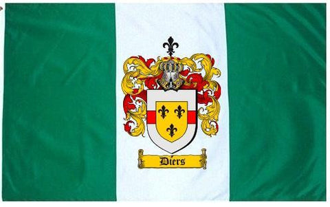 Diers family crest coat of arms flag
