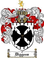 Diggens coat of arms family crest download