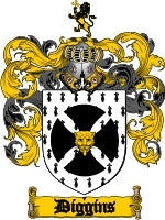 Diggins coat of arms family crest download