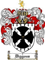Diggons coat of arms family crest download