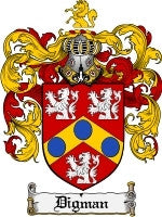 Digman coat of arms family crest download