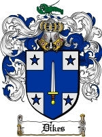Dikes coat of arms family crest download