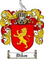 Dilkes coat of arms family crest download
